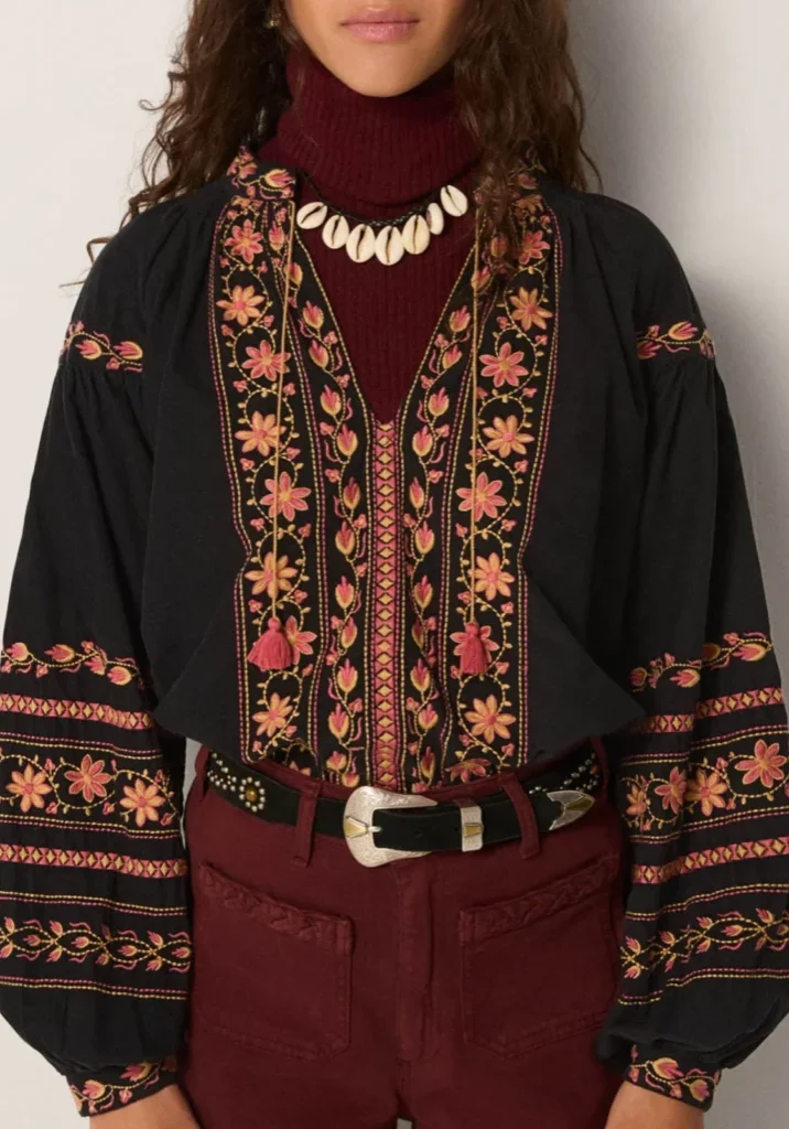 Virginia Blouse Night Garden 1