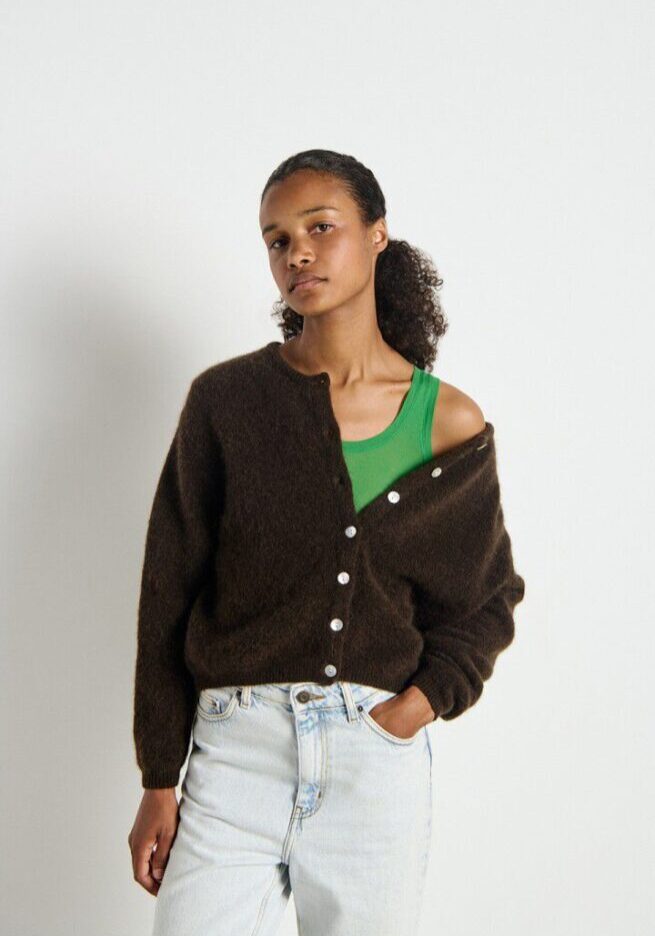 Vitow Cardigan Coffee 1