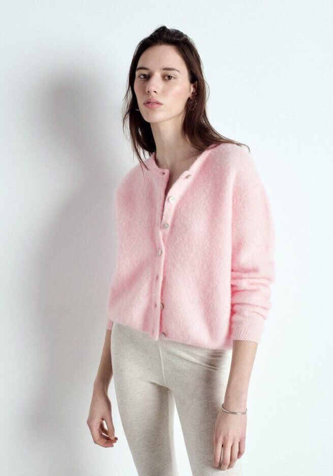 Vitow Cardigan Sugared Almond 1