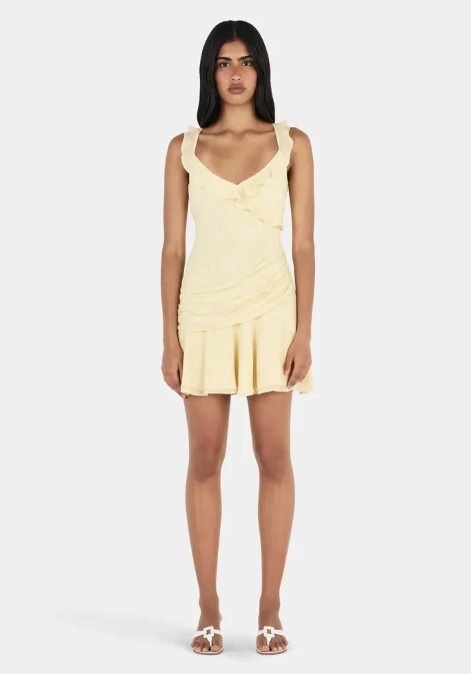 Whitney Mini Dress Butter 1