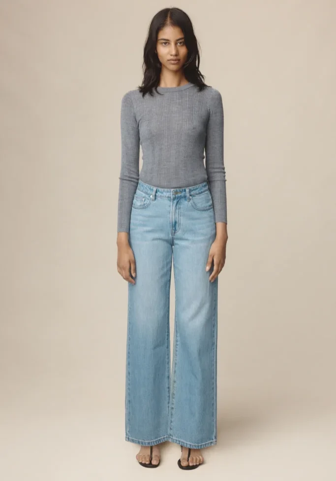 Wide Leg Jean Classic Wash 1