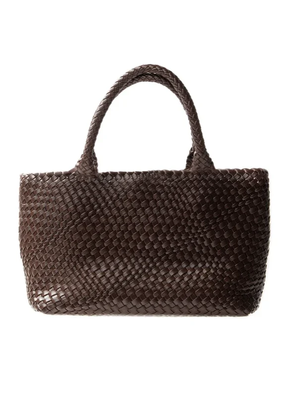 Woven Tote Bag Brown 1