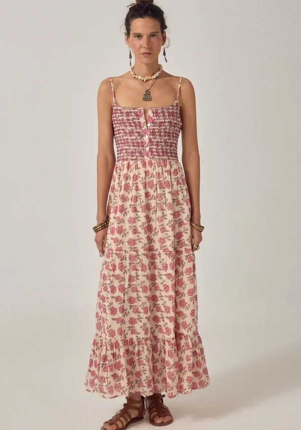 Zara Sleeveless Dress Scottish Pink 1