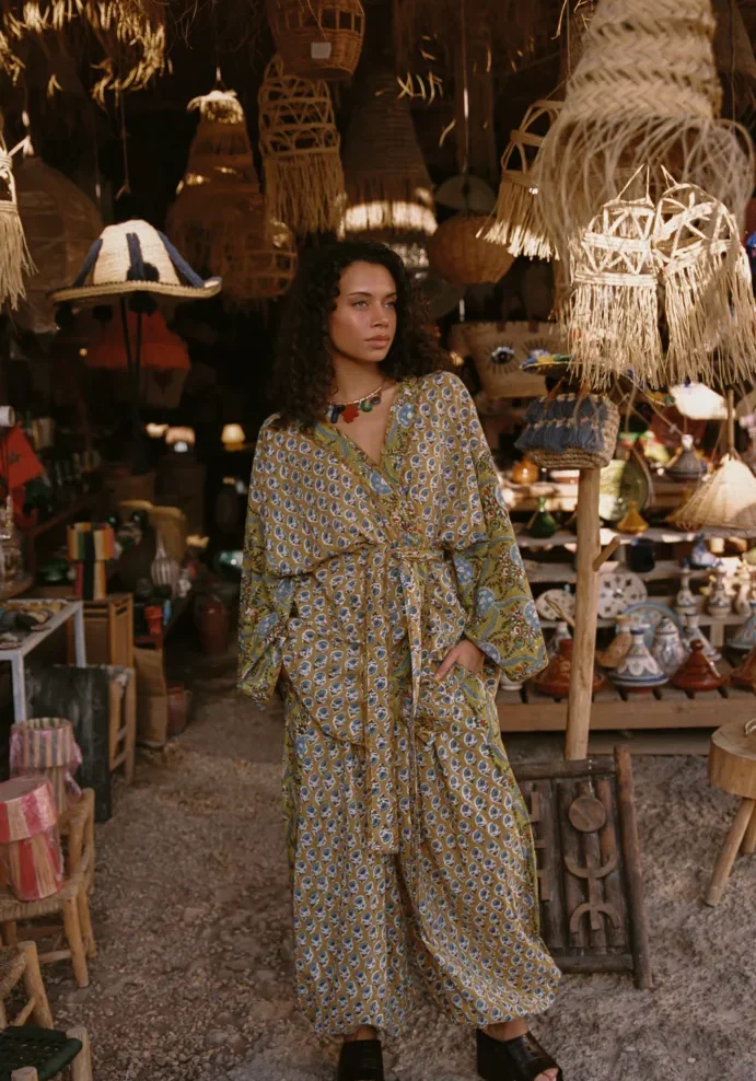 Zoya Harem Pant Block Print 1